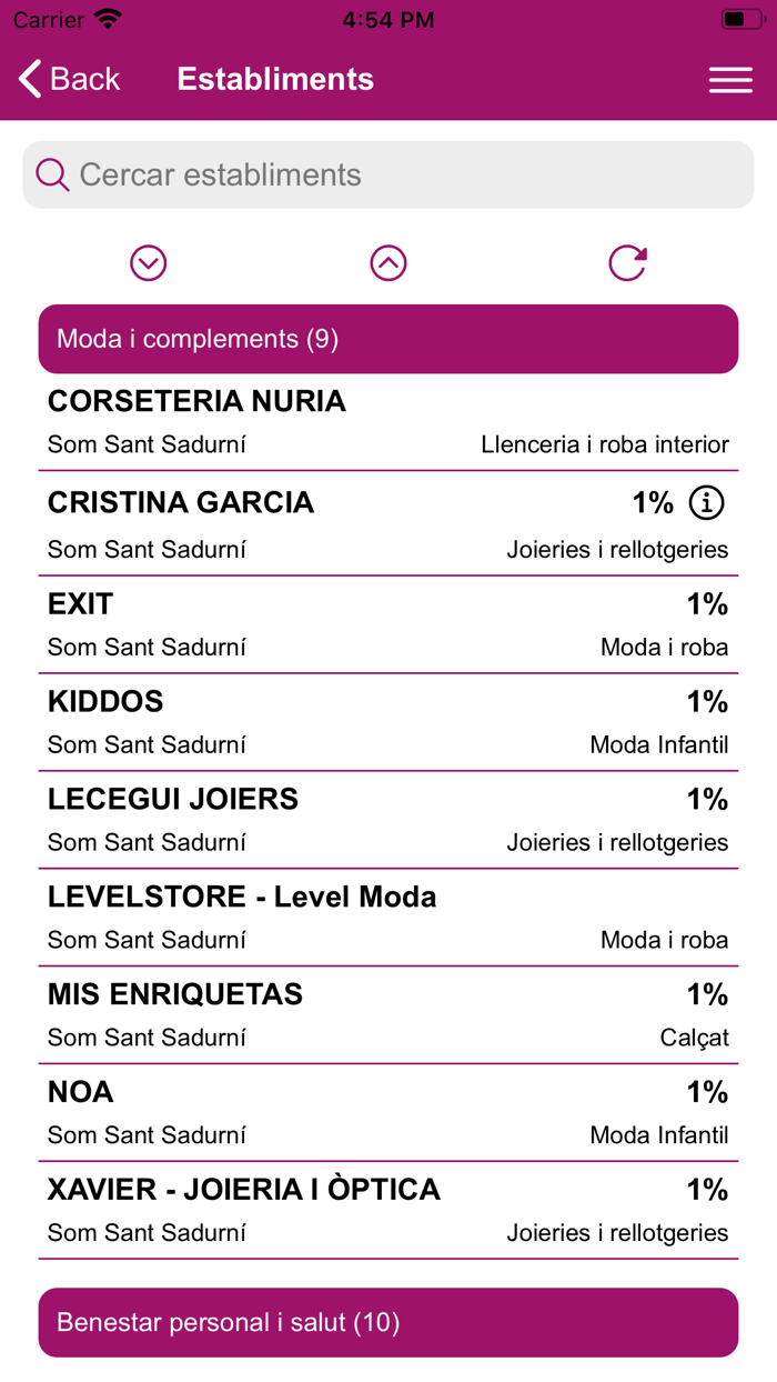 Sant Sa el comerç amb retorn