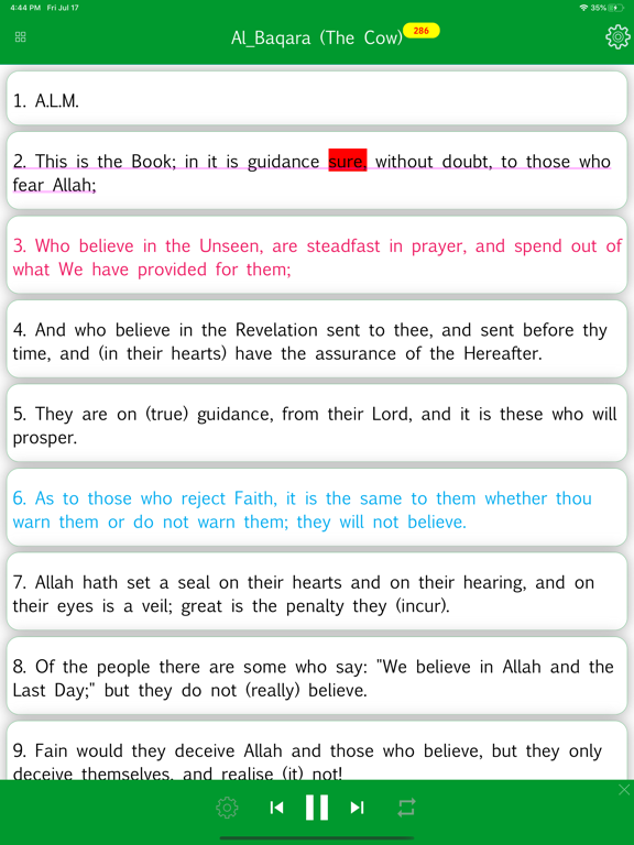 Holy Quran (abdullah Yusuf) screenshot 2