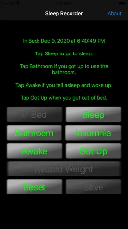 Game screenshot Sleep Data Recorder apk