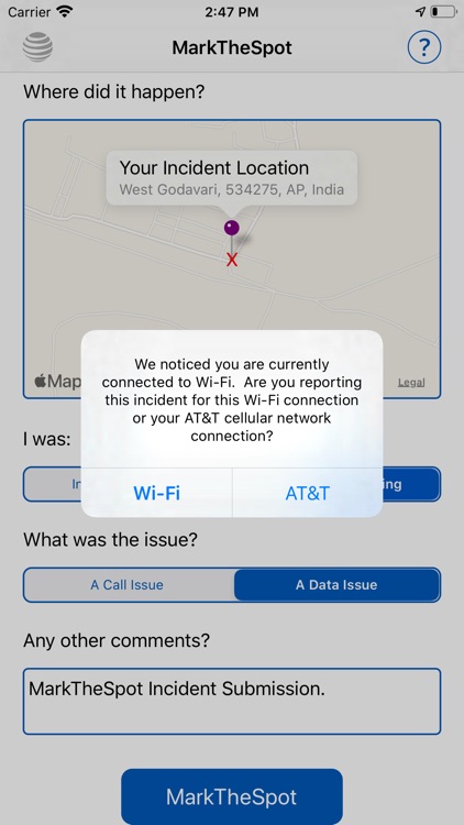 AT&T Mark the Spot screenshot-0
