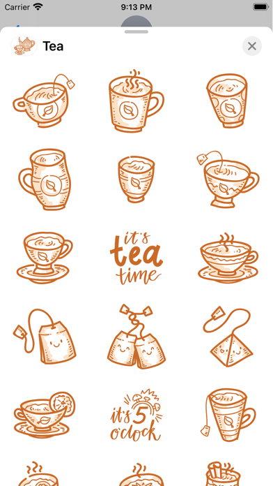 How to cancel & delete Tea time! iMessage stickers from iphone & ipad 4