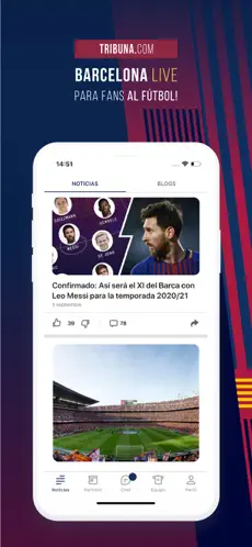 Screenshot 1 Barcelona Live: no oficial app iphone