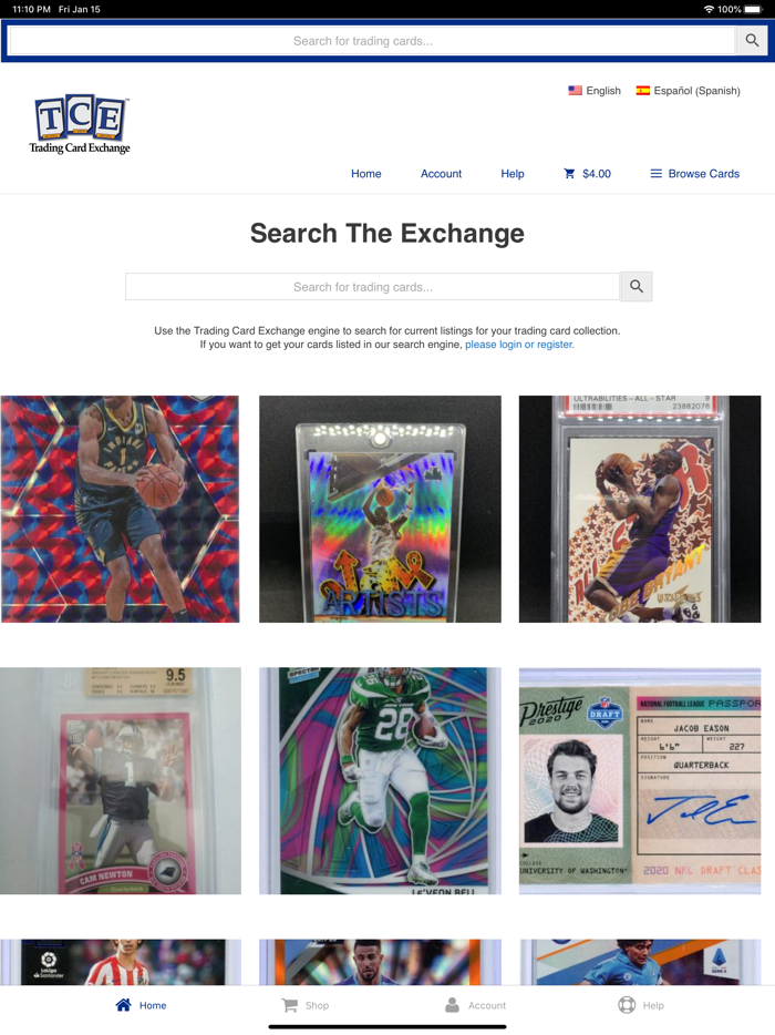 Trading Card Exchange