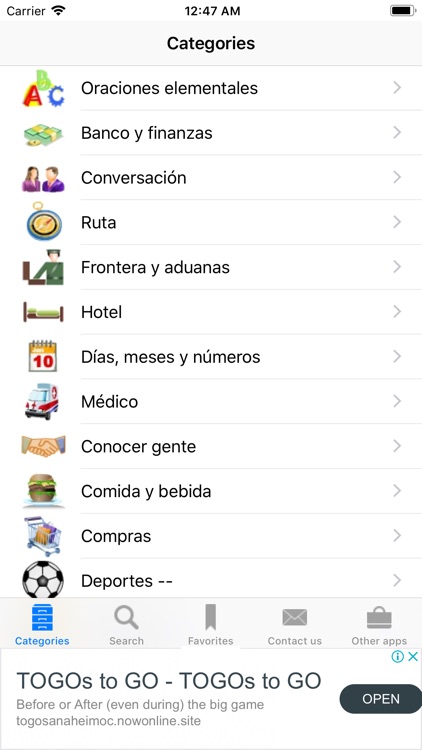 Spanish to English Phrasebook