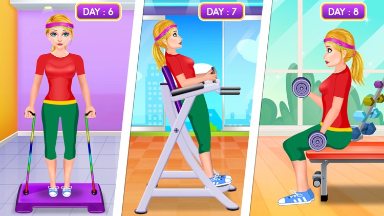 Fitness Girl Gym Workout screenshot-4