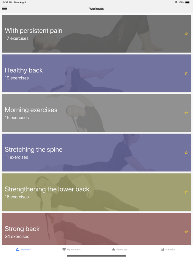 ‎Rückenschmerzen Übungen Screenshot