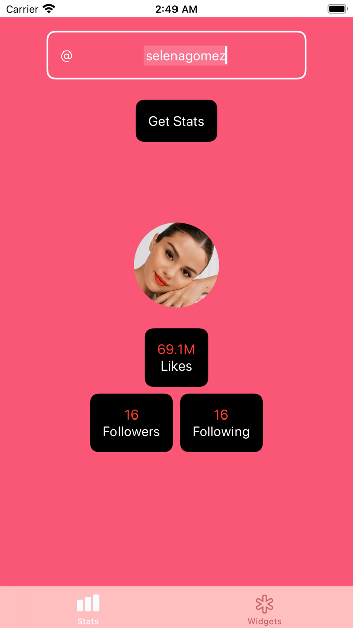 TikFluence - TikTok Widget