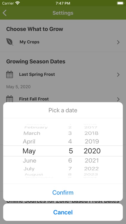 Skippys Vegetable Calendar App screenshot-5
