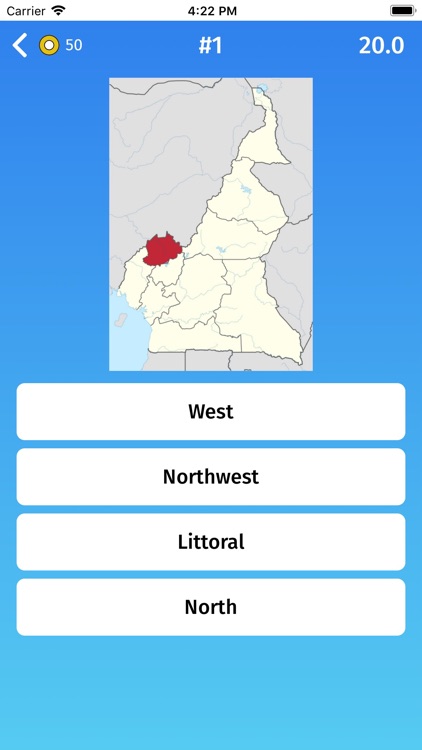 Cameroon: Regions Quiz Game