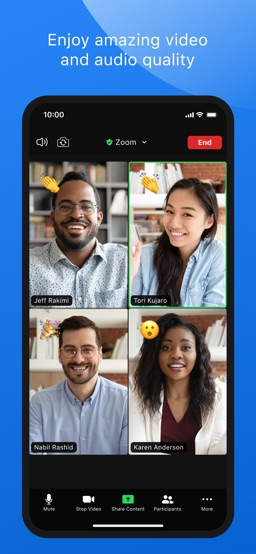 ZOOM Cloud Meetings app screenshot