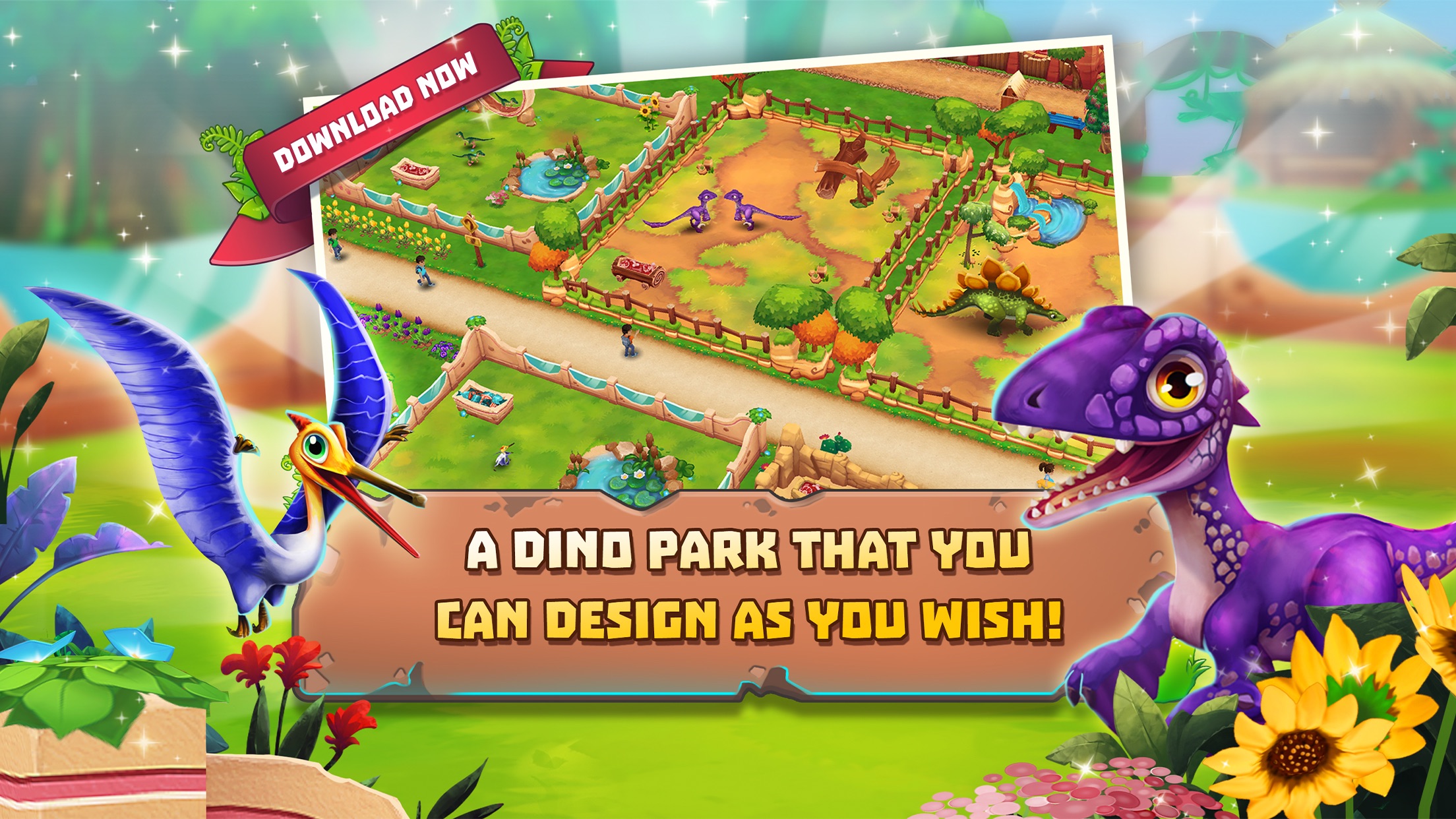 Dinosaur Park: Primeval Zoo Screenshot