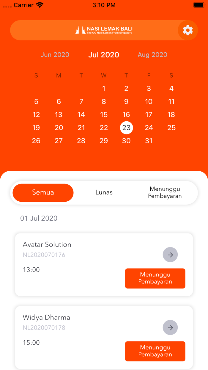 Nasi Lemak Bali Admin