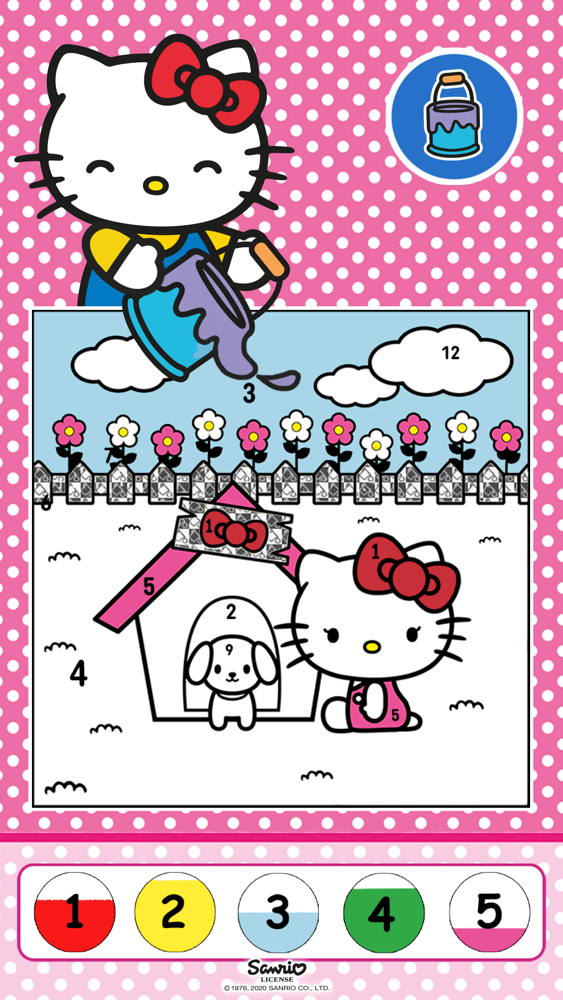 hello kitty color by number app for iphone free download hello kitty