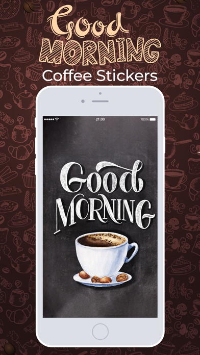 How to cancel & delete Good Morning Coffee Stickers from iphone & ipad 2