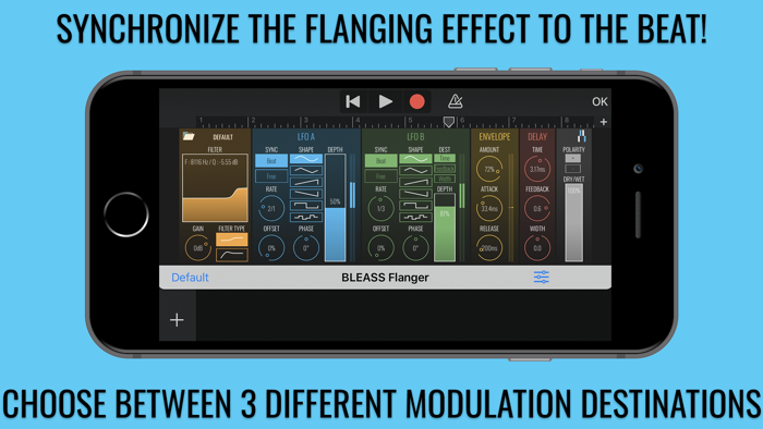 BLEASS Flanger AUv3 Plugin