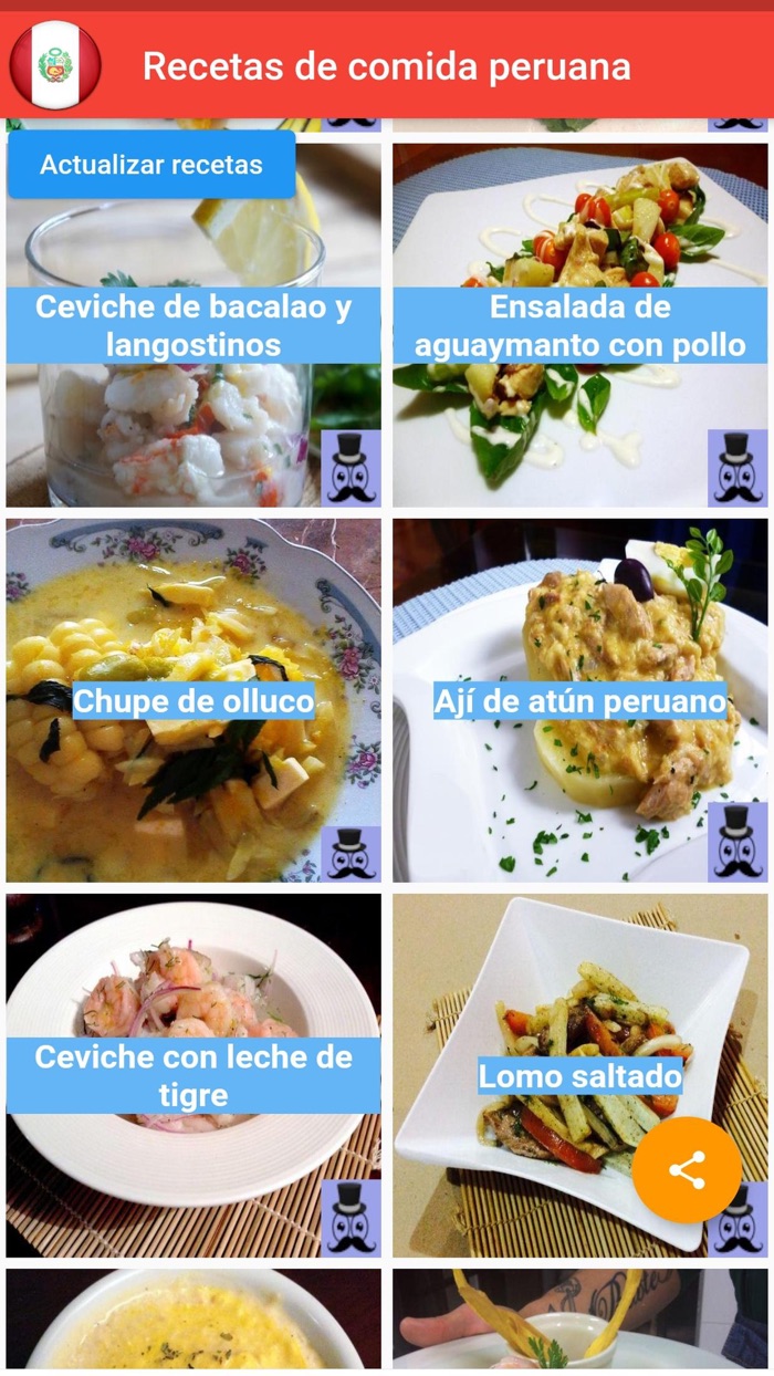 Recetas comida Peruana