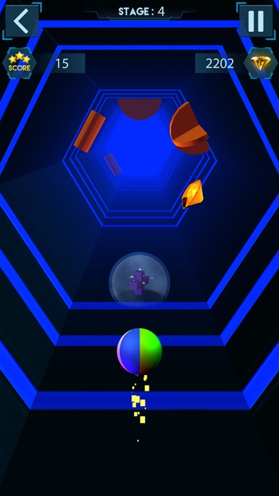 3D Tunnel Color Ball Runner screenshot 2