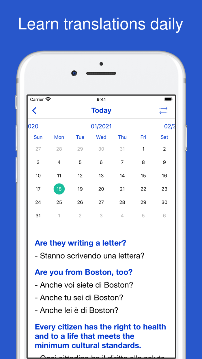 English Italian Translation