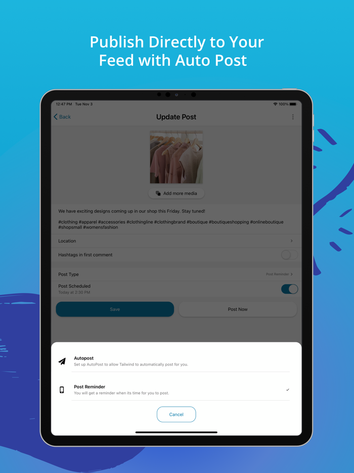 Tailwind Instagram Planner