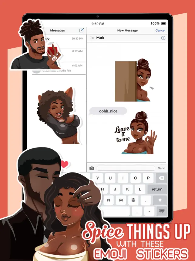 Captura 3 Erotic Flirt Emoji Stickers iphone