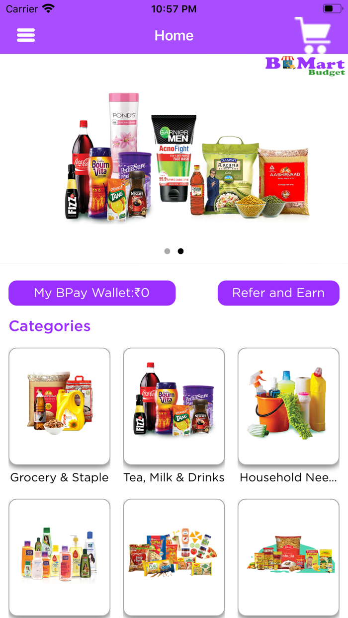 BMart Budget Online Grocery Ap