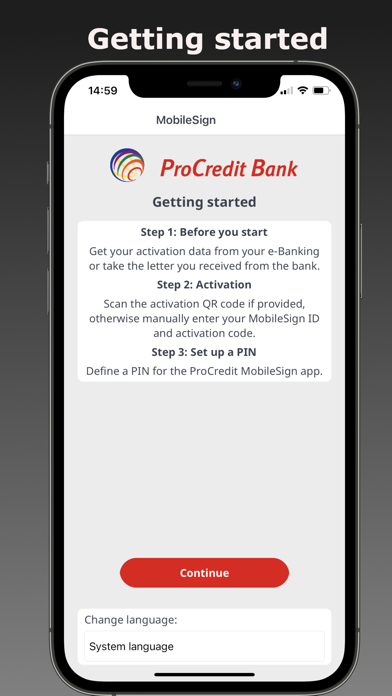 How to cancel & delete ProCredit MobileSign from iphone & ipad 1