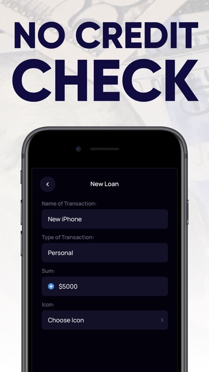 Cash Advance. Loan tracker app