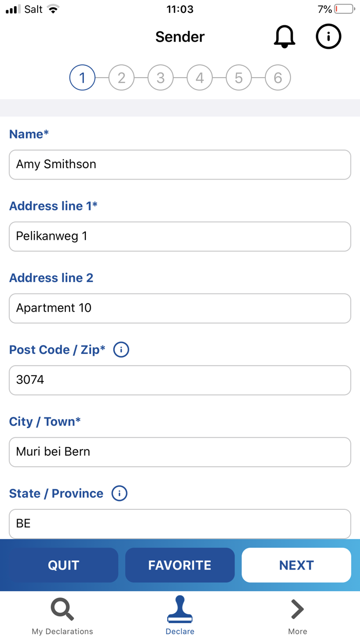 EAD Customs Declarations