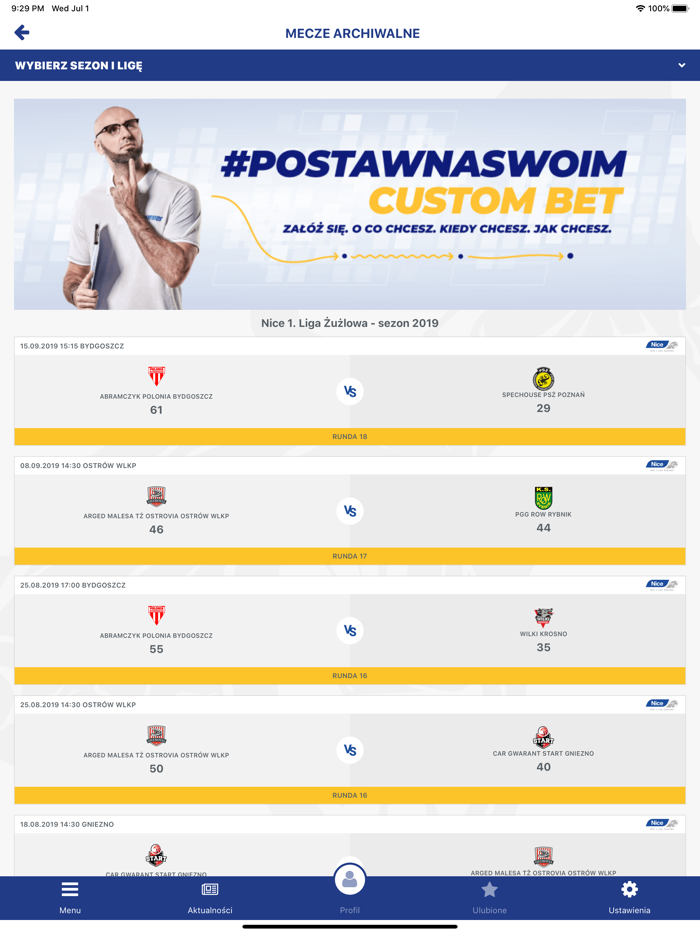 eWinner Żużel 1 i 2 liga