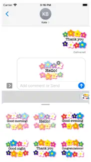 flowers animation 1 stickers iphone screenshot 1