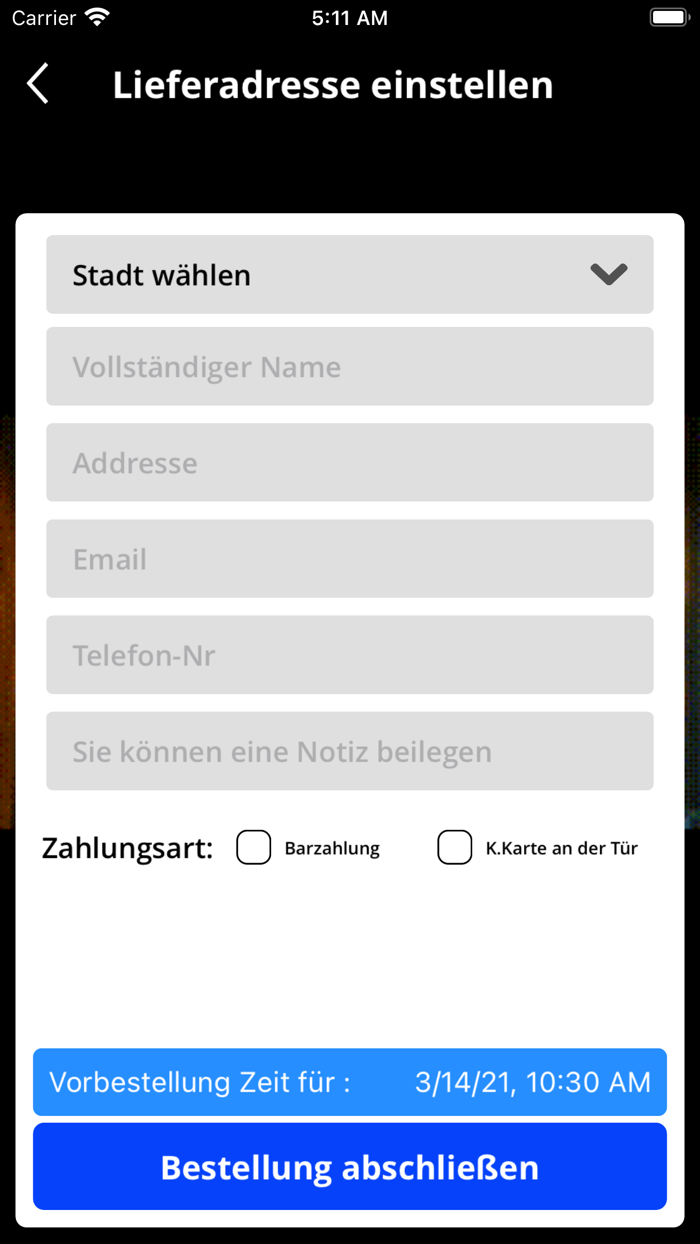 Pra Delal Pizza Kurier
