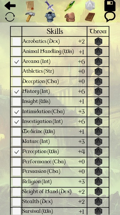 5th Character Sheet screenshot-3