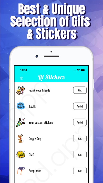 Lit Stickers for iMessage