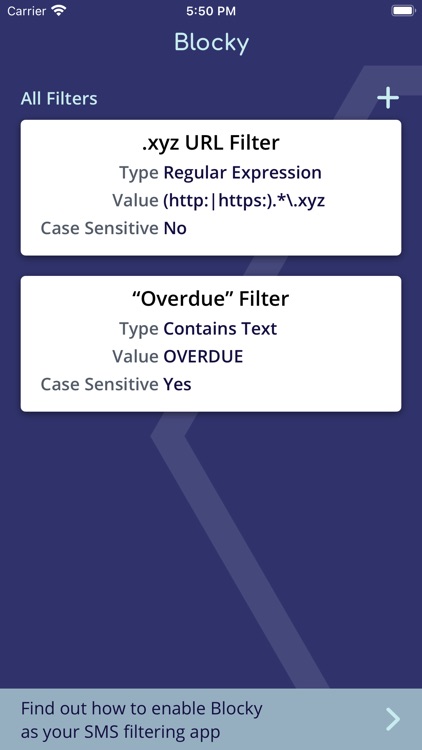 Blocky - SMS Filter screenshot-0