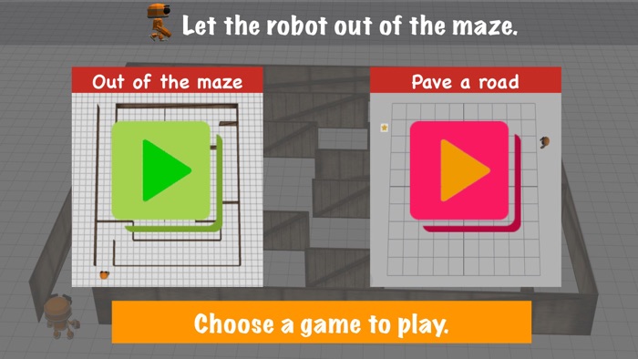Let the robot out of the maze