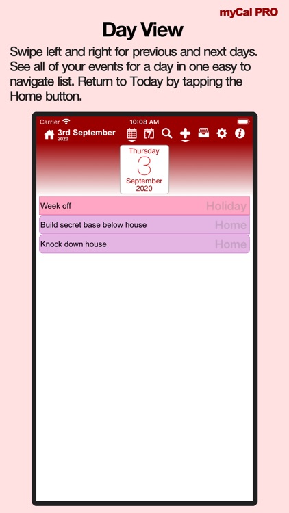 Events & Diary: myCal PRO screenshot-4