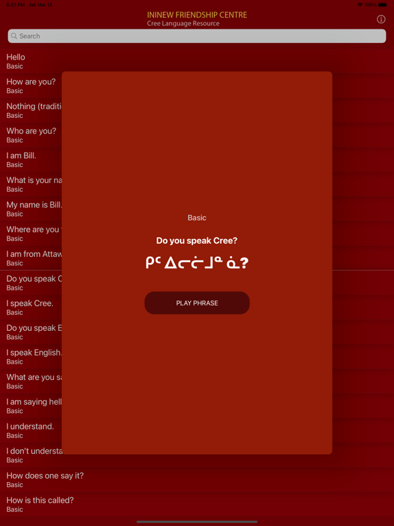 Moose Cree Language App screenshot 3