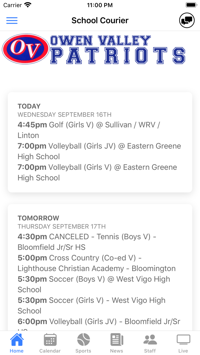 Owen Valley Athletics Indiana