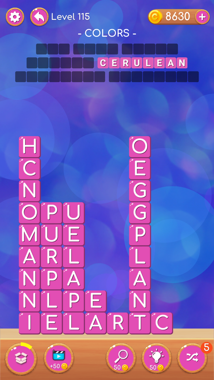 Word Calm Crossword Puzzle