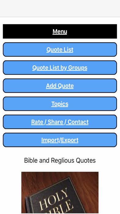 My Bible Quotes Screenshots