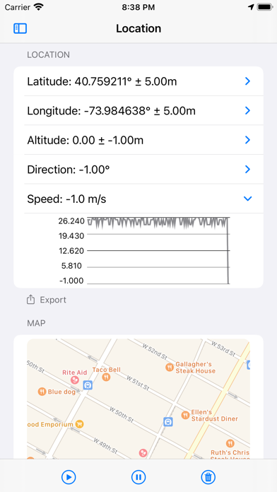 Sensor-App screenshot 2