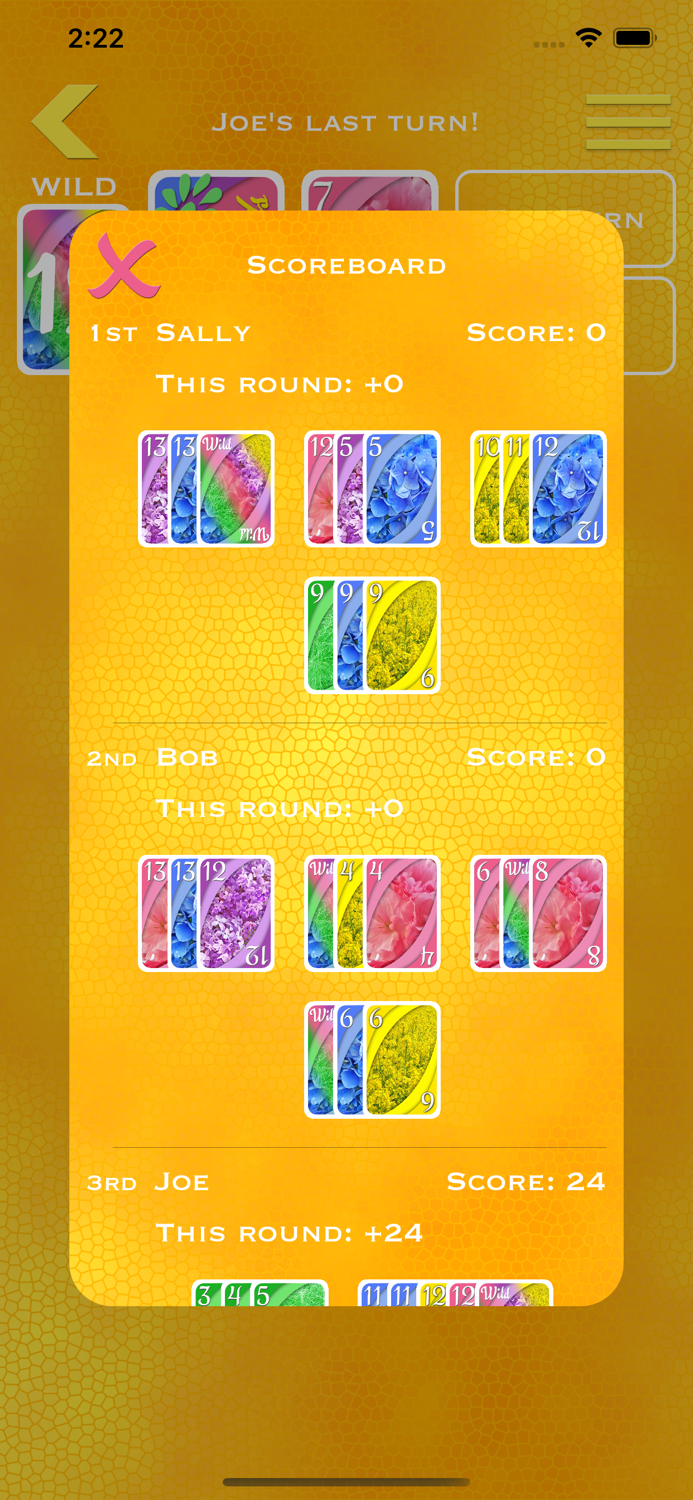 GrandCards Sets and Runs