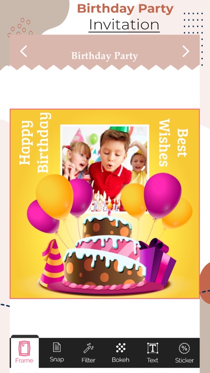 Birthday Party Cards & Frames