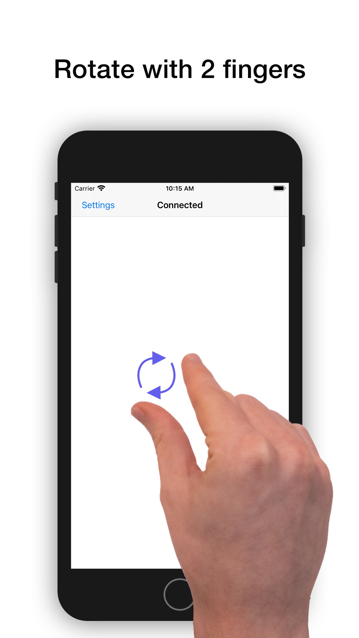 Screenshot do app El Trackpad