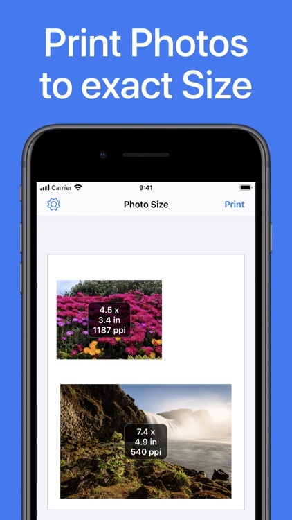 iPrint Smart Photo to Size App