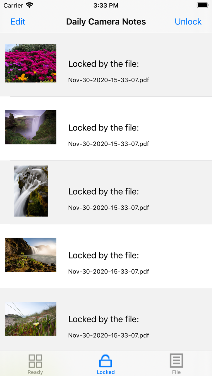Daily Camera Notes Pro