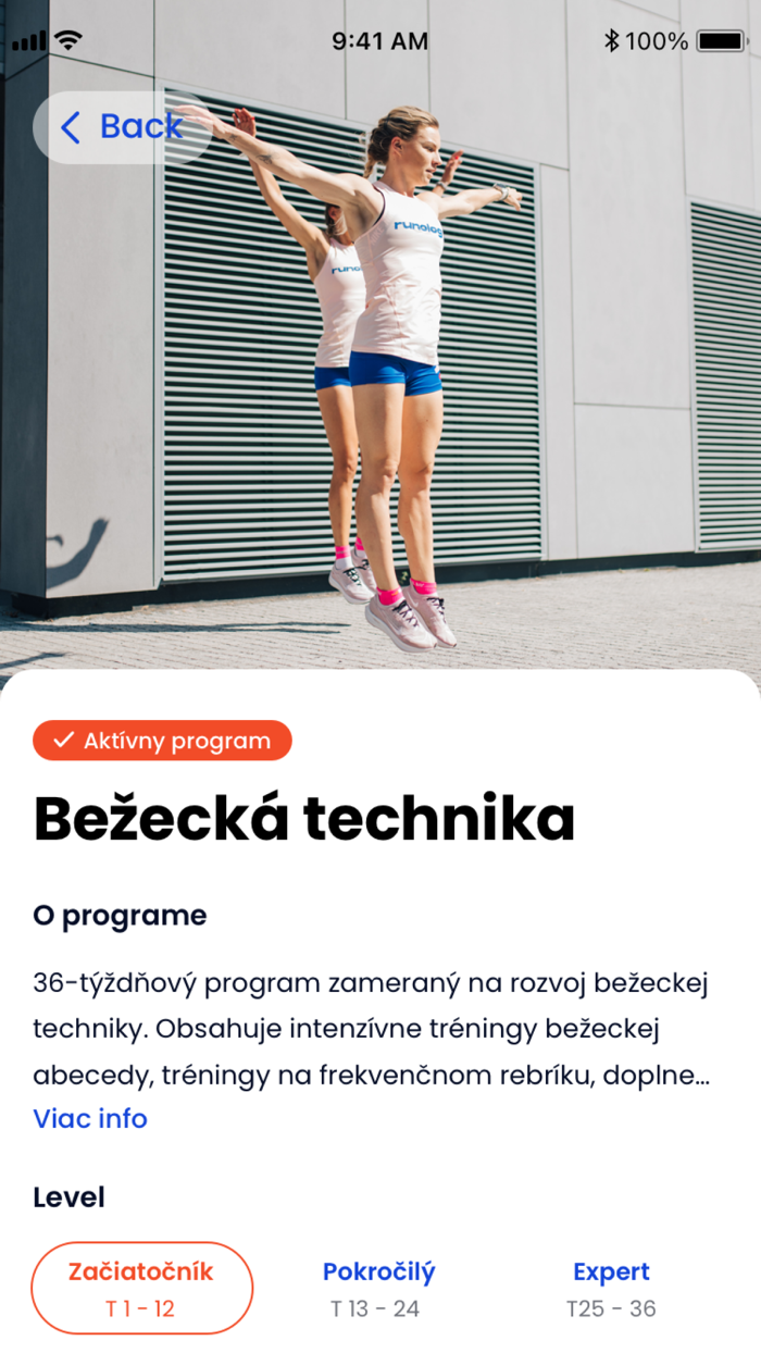 RUNology bežecká aplikácia