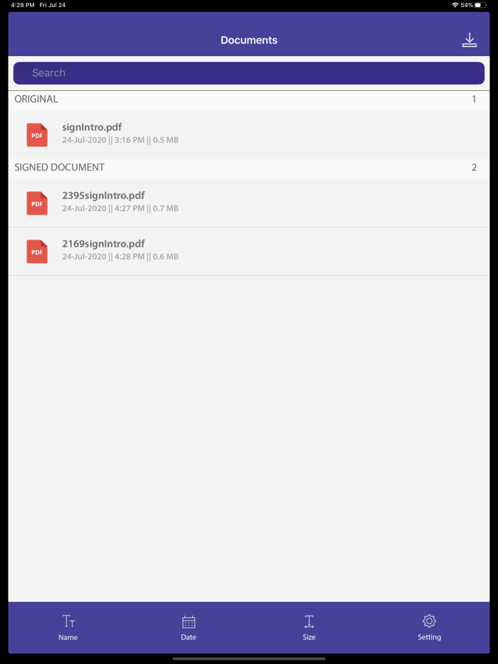 PDF Sign  Signature Document