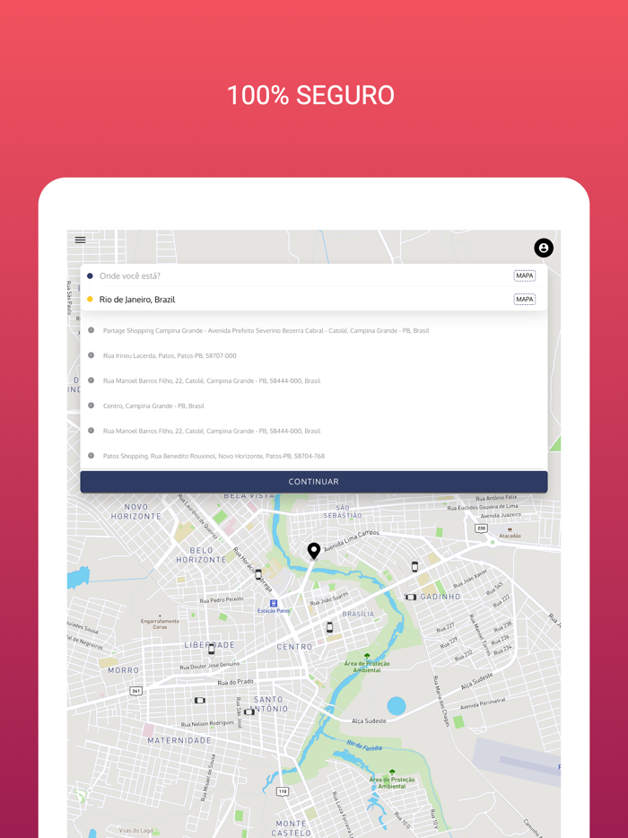 Blush App - Passageiros