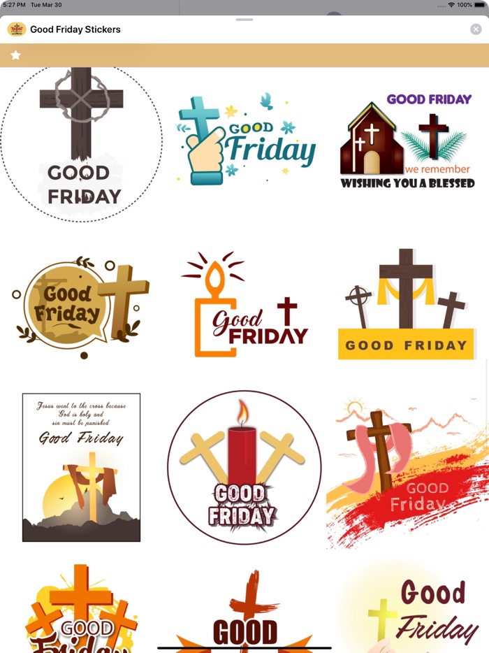 Good Friday Stickers